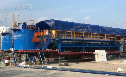 车载式移动压滤机：工地打桩与隧道盾构工程等多个领域脱水固化应用